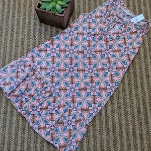 Ann Taylor Loft New Paisley Pink Shift Dress